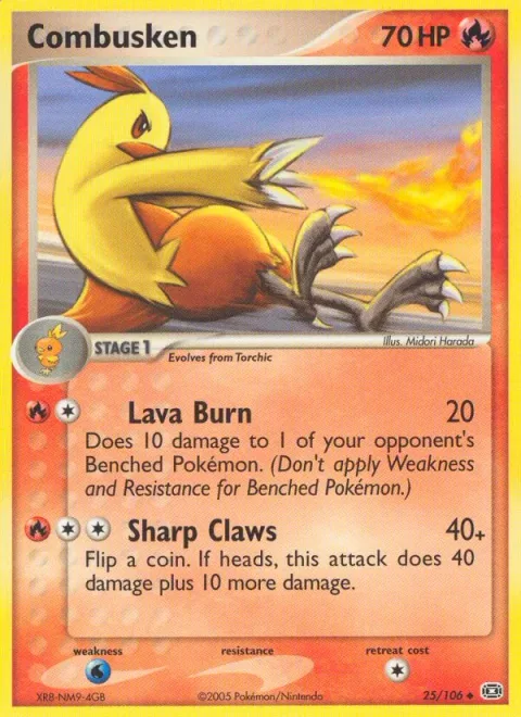 Combusken [Lava Burn | Sharp Claws]