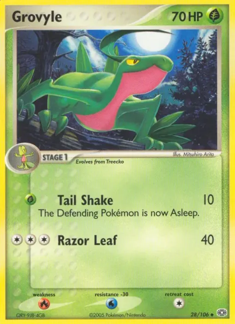 Grovyle [Tail Shake | Razor Leaf]