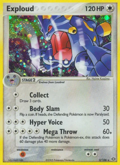 Exploud [Collect | Body Slam | Hyper Voice | Mega Throw]