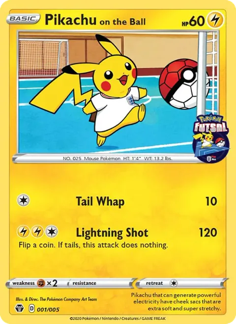 Pikachu on the Ball [Tail Whap | Lightning Shot]