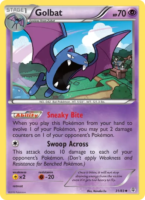 Golbat [Sneaky Bite | Swoop Across]