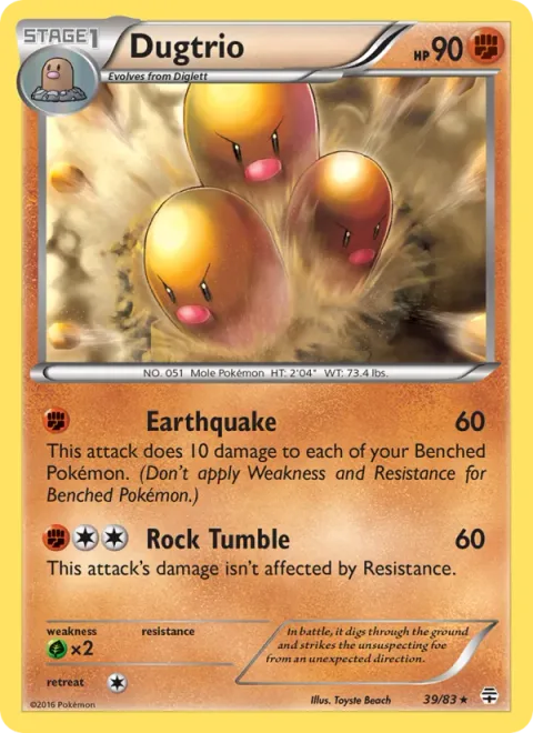 Dugtrio [Earthquake | Rock Tumble]