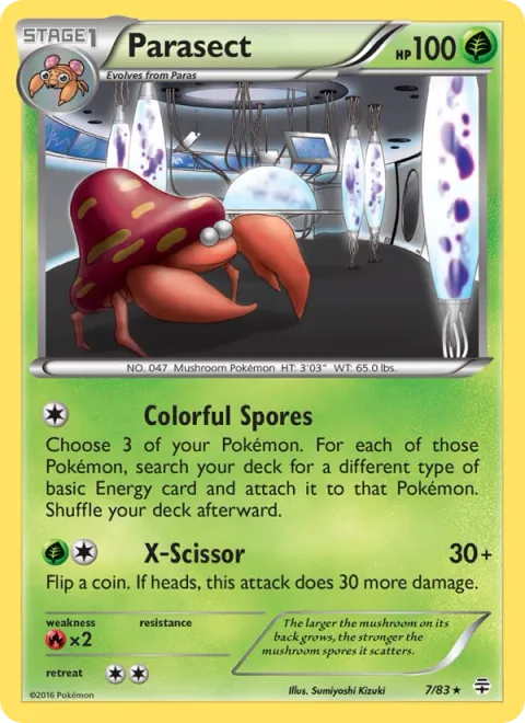 Parasect [Colorful Spores | X-Scissor]