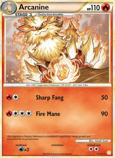 Arcanine [Sharp Fang | Fire Mane]