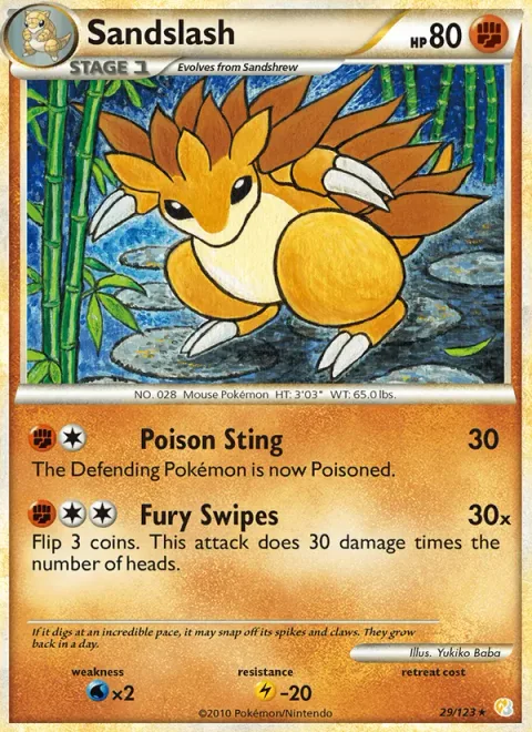 Sandslash [Poison Sting | Fury Swipes]