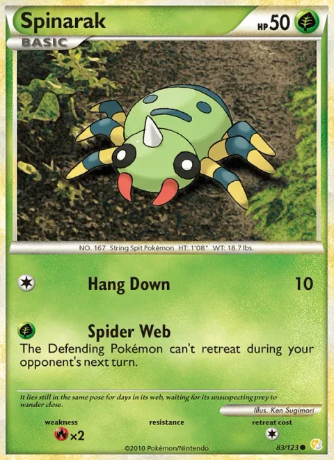 Spinarak [Hang Down | Spider Web]