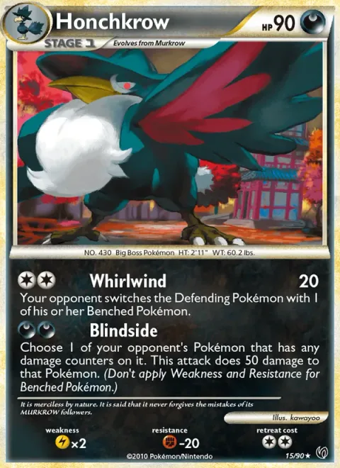 Honchkrow [Whirlwind | Blindside]