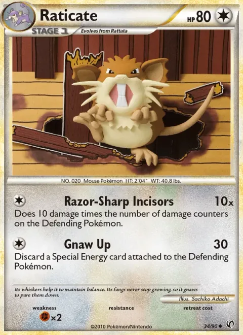 Raticate [Razor-Sharp Incisors | Gnaw Up]