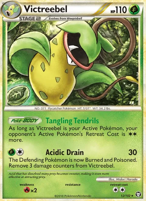 Victreebel [Tangling Tendrils | Acidic Drain]