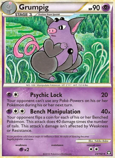 Grumpig [Psychic Lock | Bench Manipulation]