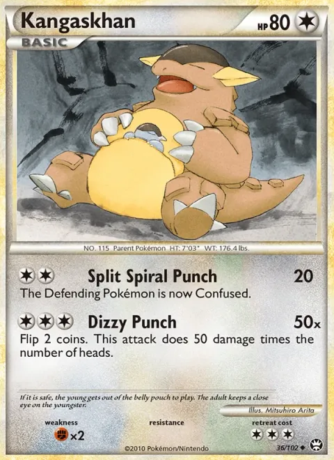 Kangaskhan [Split Spiral Punch | Dizzy Punch]