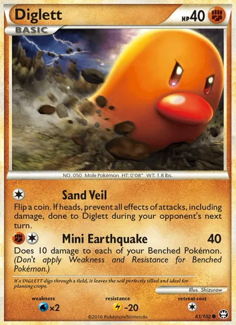 Diglett [Sand Veil | Mini Earthquake]