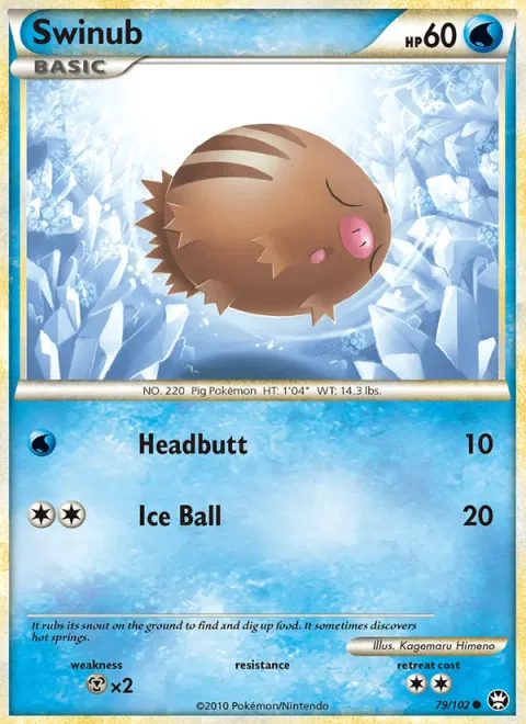 Swinub [Headbutt | Ice Ball]