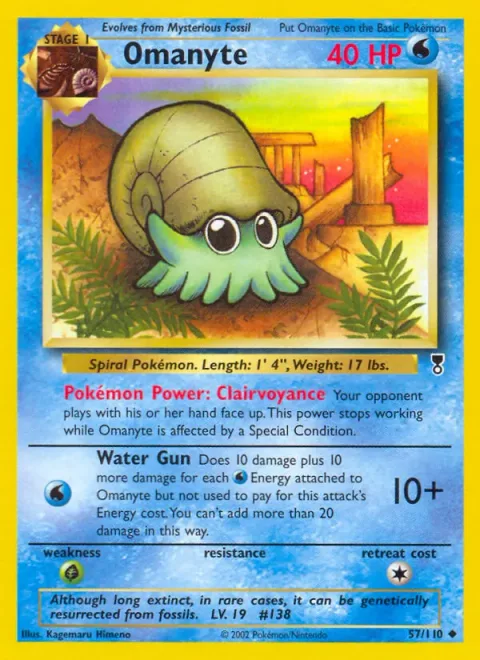 Omanyte [Clairvoyance | Water Gun]