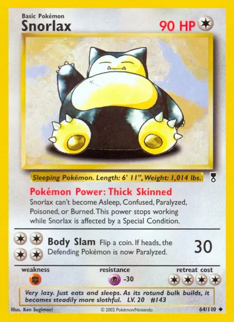 Snorlax [Thick Skinned | Body Slam]