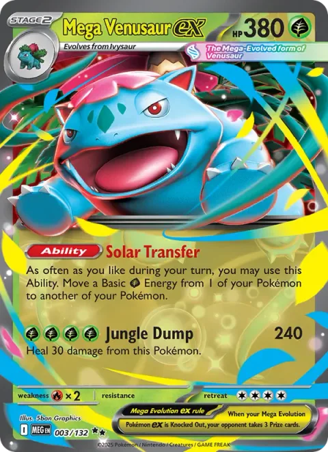 Mega Venusaur ex [Solar Transfer | Jungle Dump]