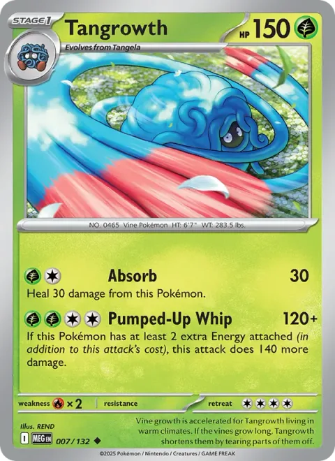 Tangrowth [Absorb | Pumped-Up Whip]