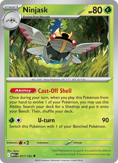 Ninjask [Cast-Off Shell | U-turn]