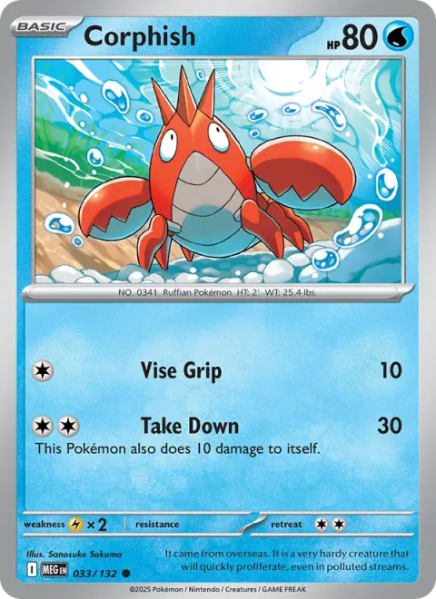 Corphish [Vise Grip | Take Down]