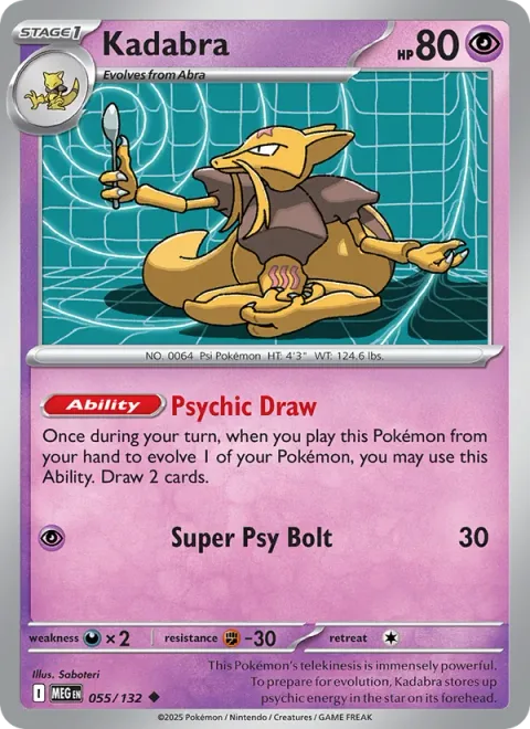 Kadabra [Psychic Draw | Super Psy Bolt]