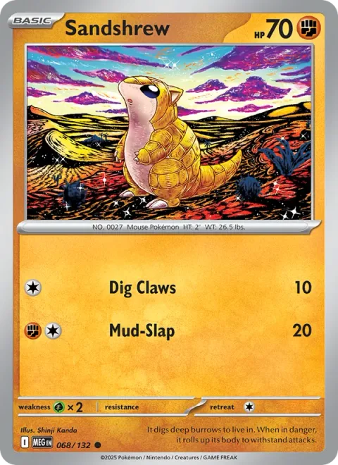 Sandshrew [Dig Claws | Mud-Slap]