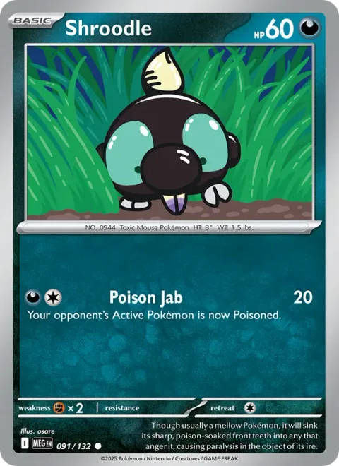 Shroodle [Poison Jab]