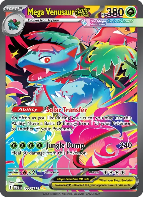 Mega Venusaur ex [Solar Transfer | Jungle Dump]