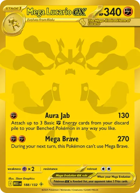 Mega Lucario ex [Aura Jab | Mega Brave]