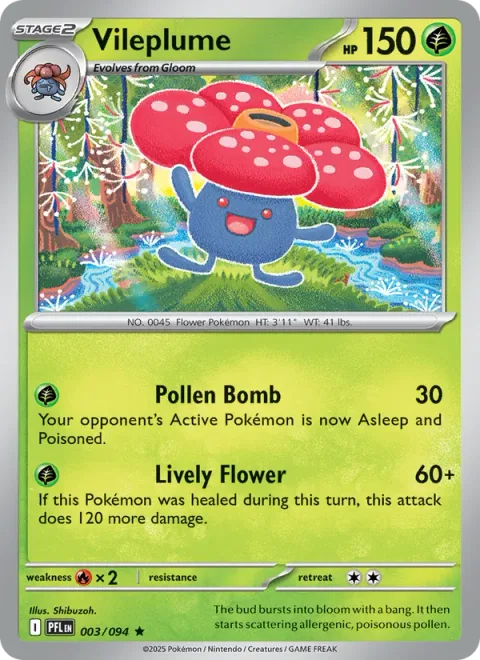 Vileplume [Pollen Bomb | Lively Flower]