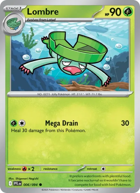 Lombre [Mega Drain]