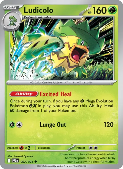 Ludicolo [Excited Heal | Lunge Out]