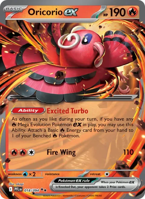 Oricorio ex [Excited Turbo | Fire Wing]