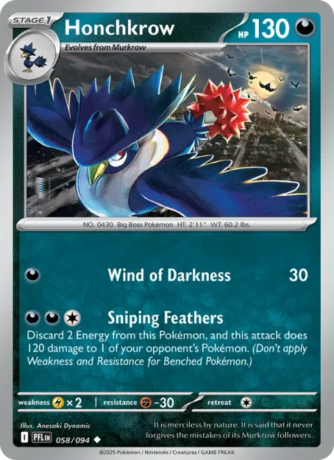 Honchkrow [Wind of Darkness | Sniping Feathers]