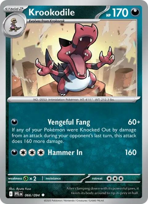 Krookodile [Vengeful Fang | Hammer In]