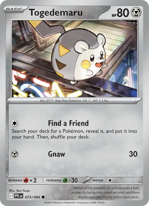 Togedemaru [Find a Friend | Gnaw]