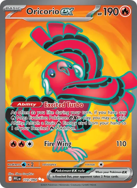 Oricorio ex [Excited Turbo | Fire Wing]