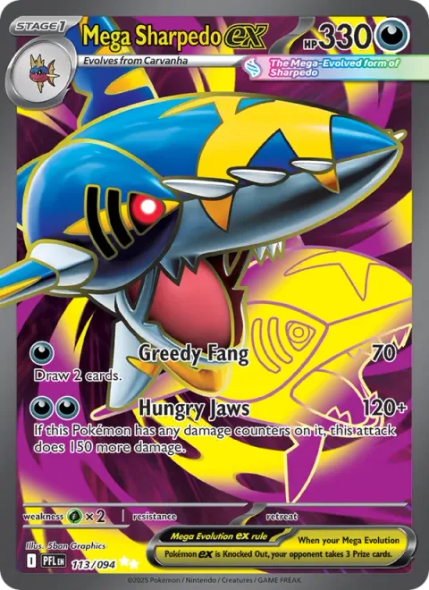 Mega Sharpedo ex [Greedy Fang | Hungry Jaws]