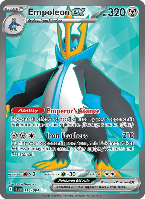 Empoleon ex [Emperor's Stance | Iron Feathers]