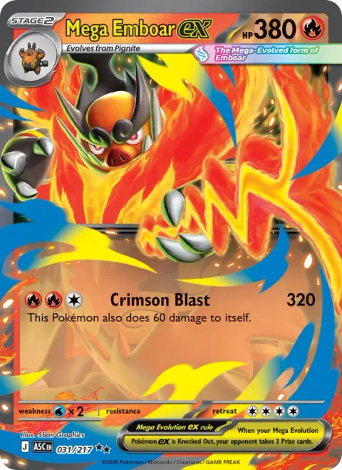 Mega Emboar ex [Crimson Blast]
