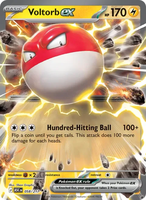 Voltorb ex [Hundred-Hitting Ball]
