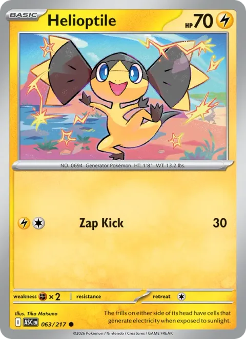 Helioptile [Zap Kick]