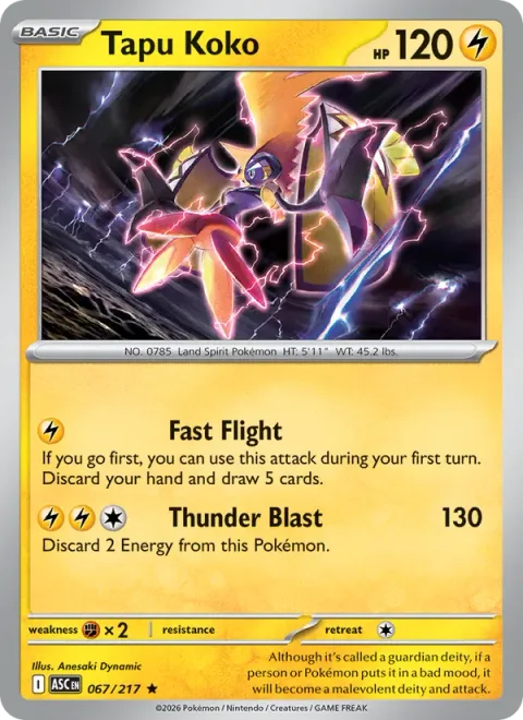 Tapu Koko [Fast Flight | Thunder Blast]