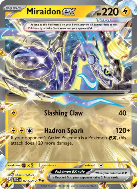 Miraidon ex [Slashing Claw | Hadron Spark]