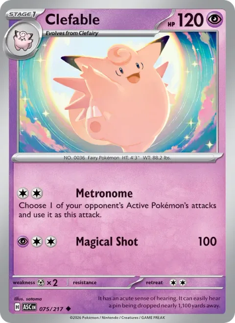 Clefable [Metronome | Magical Shot]