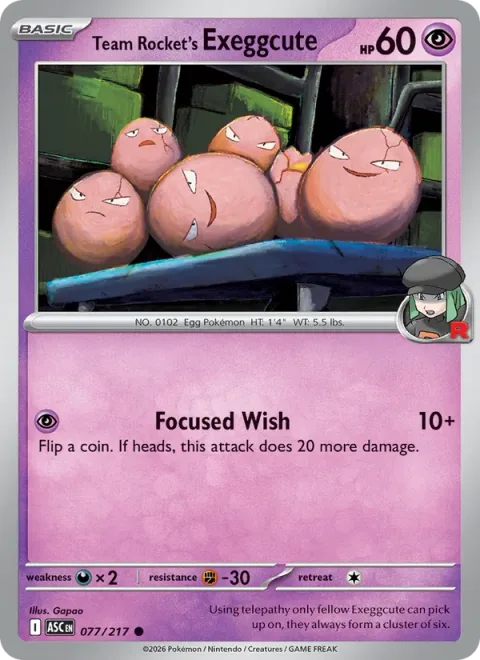 Team Rocket's Exeggcute [Focused Wish]