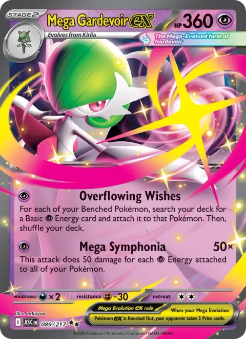 Mega Gardevoir ex [Overflowing Wishes | Mega Symphonia]