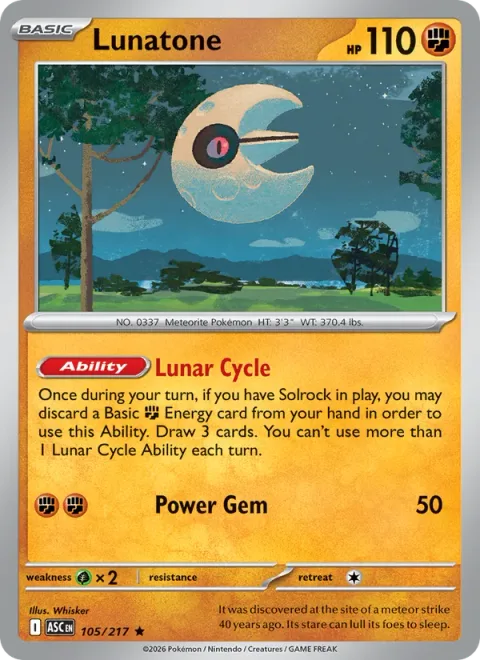 Lunatone [Lunar Cycle | Power Gem]