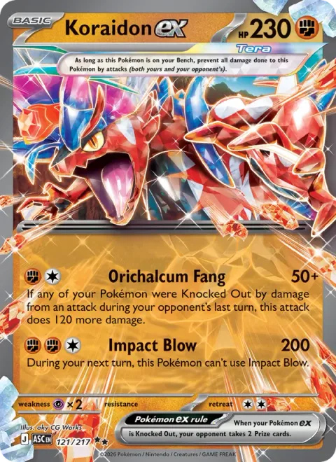 Koraidon ex [Orichalcum Fang | Impact Blow]
