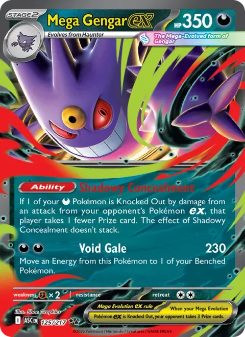 Mega Gengar ex [Shadowy Concealment | Void Gale]