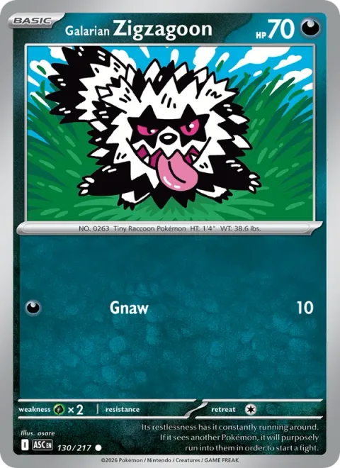 Galarian Zigzagoon [Gnaw]